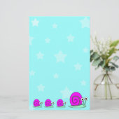 Stars en slakken briefpapier (Staand voorkant)