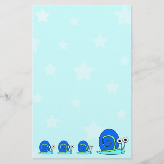 Stars en slakken briefpapier (Voorkant)