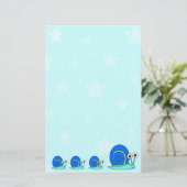 Stars en slakken briefpapier (Staand voorkant)