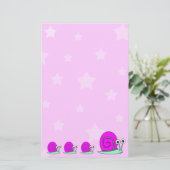 Stars en slakken briefpapier (Staand voorkant)