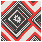 Stars en Squares Chevron Fabric Stof (Close Up)