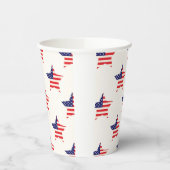 Stars en strepen, 4 juli patriottisch papieren bekers (Links)