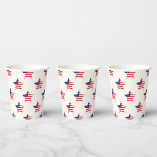 Stars en strepen, 4 juli patriottisch papieren bekers