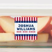 Stars en strepen noemen telefoon Amerikaans bezit Labels (Aangebracht)