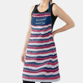 Stars en strepen - Patriottisch - Rood Blauw Schort (Insitu)