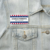 Stars en strepen rood blauw wit patriotticum naamplaatje (In situ)