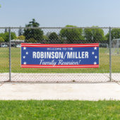 Stars en strepen voor gezinshereniging, 4 juli spandoek (Insitu)