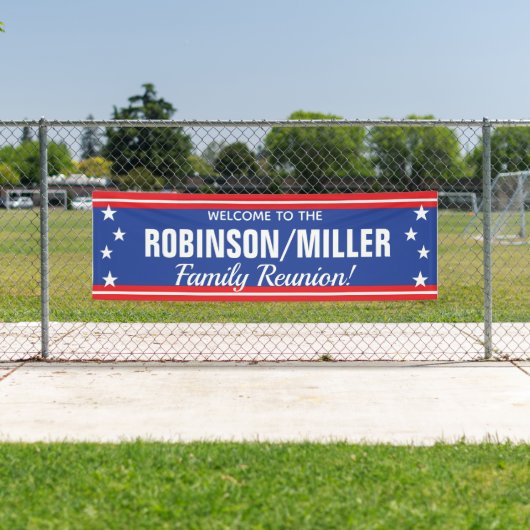 Stars en strepen voor gezinshereniging, 4 juli spandoek (Insitu)