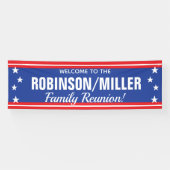 Stars en strepen voor gezinshereniging, 4 juli spandoek (Horizontaal)