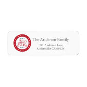 Stars en Stripes, 4 juli Adresetiketten Etiket (Voorkant)