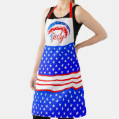 Stars en Stripes 4 juli Apron Schort (Insitu)
