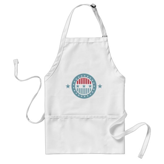 Stars en Stripes 4 juli Apron Standaard Schort (Voorkant)