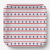 Stars en Stripes, 4 juli Bord papier (Voorkant)