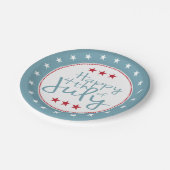 Stars en Stripes 4 juli-Bord Papieren Bordje (Gekanteld)