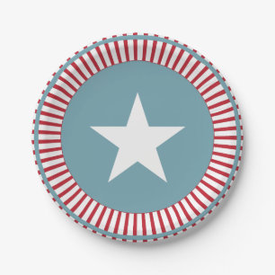 Stars en Stripes 4 juli-Bord Papieren Bordje