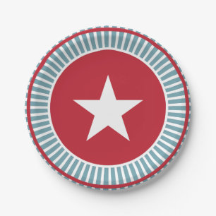 Stars en Stripes 4 juli-Bord Papieren Bordje