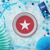 Stars en Stripes 4 juli-Bord Papieren Bordje (Feest)