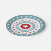 Stars en Stripes 4 juli-Bord Papieren Bordje (Gekanteld)