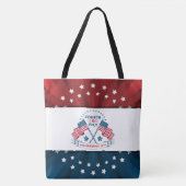 Stars en Stripes 4 juli Canvas tas (Voorkant)
