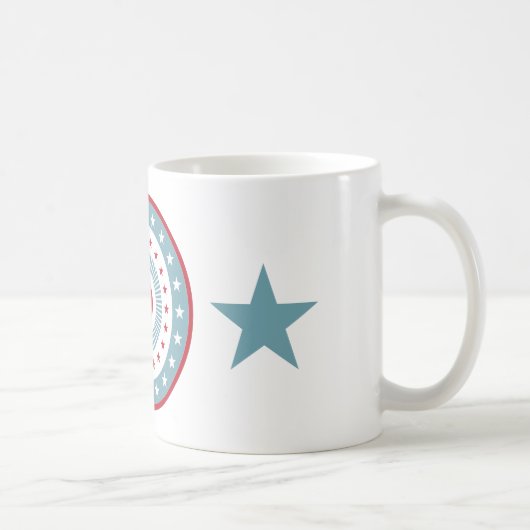 Stars en Stripes 4 juli koffie-Mok Koffiemok (Rechts)