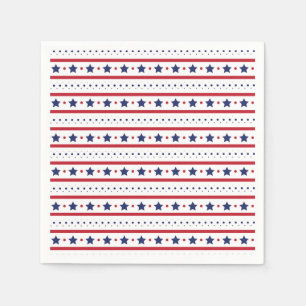 Stars en Stripes 4 juli Servet