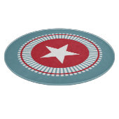 Stars en Stripes, 4 juli, snijvlak Snijplank (Hoek)