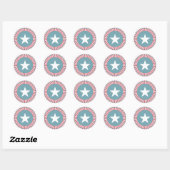 Stars en Stripes 4 juli stickers (Vel)