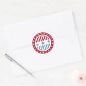Stars en Stripes 4 juli stickers (Envelop)