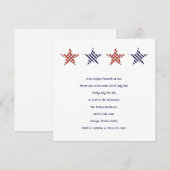 Stars en Stripes 4e juli Kaart (Voorkant / Achterkant)