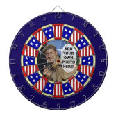 Stars en Stripes American Add Custom Photo Dartbord (Voorkant)