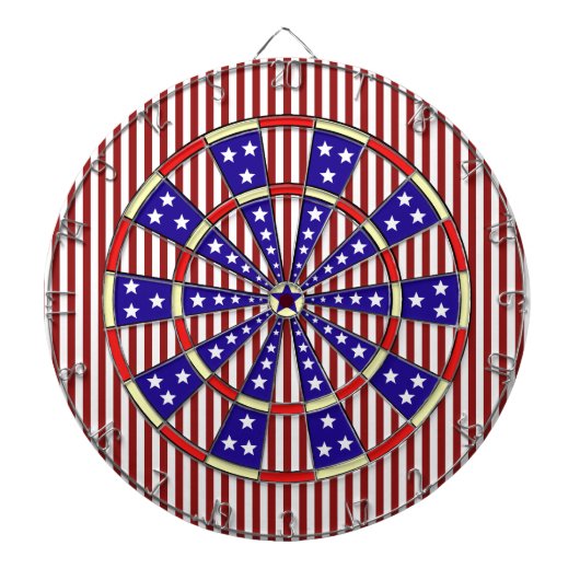 Stars en Stripes American Dartbord (Voorkant)