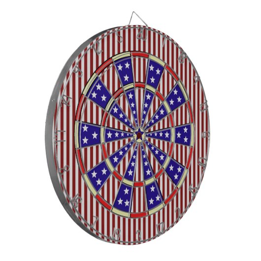 Stars en Stripes American Dartbord (Voorkant Links)