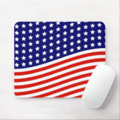 Stars en Stripes American Flag op 4 juli Muismat (Met muis)