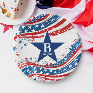 Stars en Stripes American Flag Patriotic Papieren Bordje