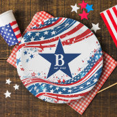 Stars en Stripes American Flag Patriotic Papieren Bordje