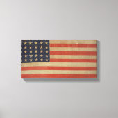 Stars en Stripes  Amerikaanse vlag Canvas Afdruk (Voorkant)