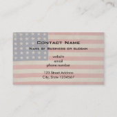 Stars en Stripes  Amerikaanse vlag Visitekaartje (Achterkant)