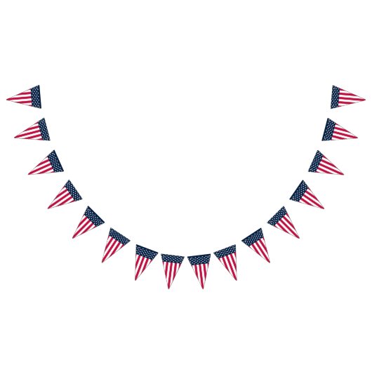 Stars en Stripes Amerikaanse vlag Vlaggetjes (Alle)
