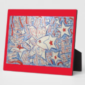 Stars en Stripes Angel Kunstschilfering Fotoplaat (Zijkant)