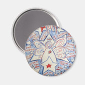 Stars en Stripes Angel Magneet (Voorkant / Achterkant)