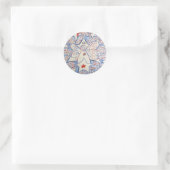 Stars en Stripes Angel Ronde Sticker (Tas)