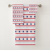 Stars en Stripes Bath Towel Set Bad Handdoek (Insitu)