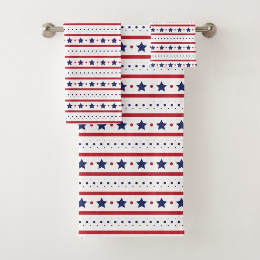 Stars en Stripes Bath Towel Set Bad Handdoek (Insitu)