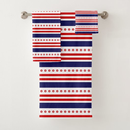 Stars en Stripes Bath Towel Set Bad Handdoek (Insitu)