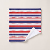 Stars en Stripes Bath Towel Set Bad Handdoek (Wasdoekje)