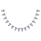 Stars en Stripes - Blue Gold White Pattern 1 Vlaggetjes (Alle)