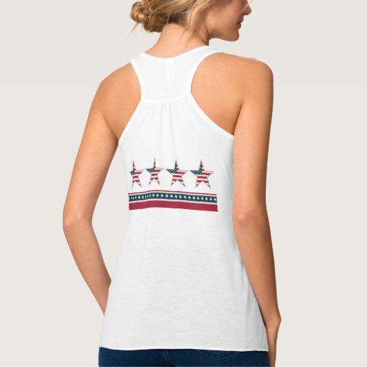 Stars en Stripes Dames Tanktop (Achterkant)