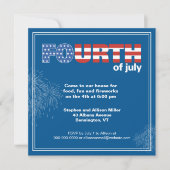 Stars en Stripes en de uitnodiging van vuurwerk (Voorkant)