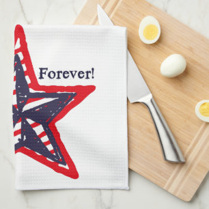 Stars en Stripes Forever. Theedoek