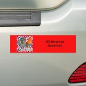 Stars en Stripes Gamefowl Bumpersticker (Op auto)
